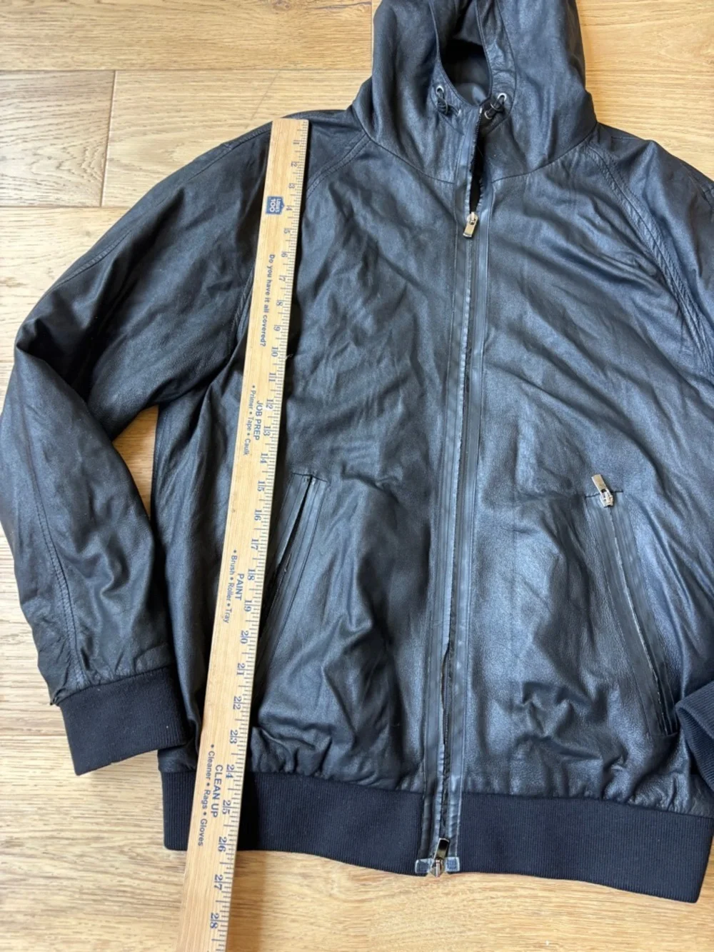 DROMe leather bomber jacket mens large made in italy